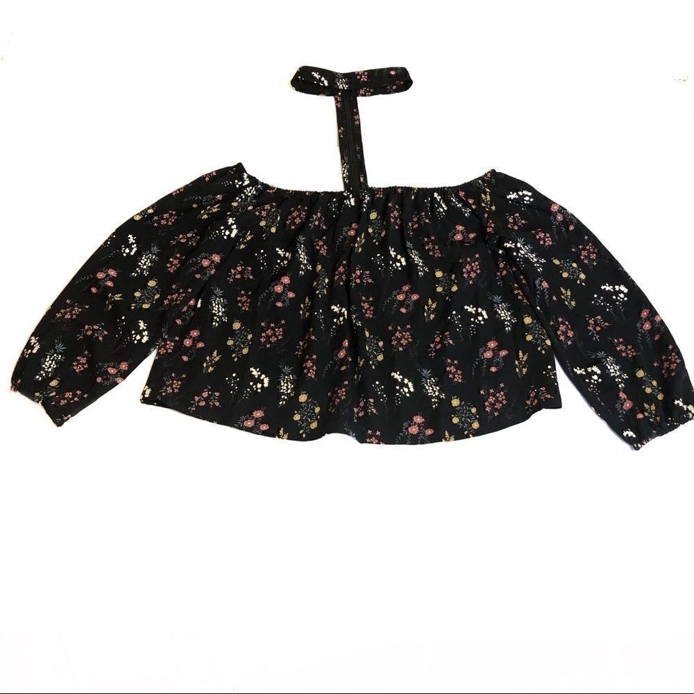 Alice Blue | Off Shoulder Black Floral M NWOT - Picture 4 of 6